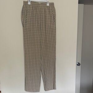VINTAGE Koret Francisca Plaid Checkered Gingham High Waist Pants size 10